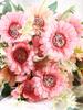 1 Bunch 7 Heads Artificial Daisies Sun Flower Gerbera Fake Chrysanthemums Fake Flowers Used for Home Wedding Party Decoration