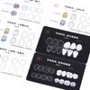 9Pcs Dental Composite Resin Filling Template Teeth Anatomical Model Board Build Up Restoration Cavity Practice