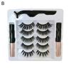 1 Set Magnetic Eyelashes with Eyeliner Tweezer Natural Looking Magnetic Fake Lashes with Applicator Tool Women Girls Eye Makeup Tools