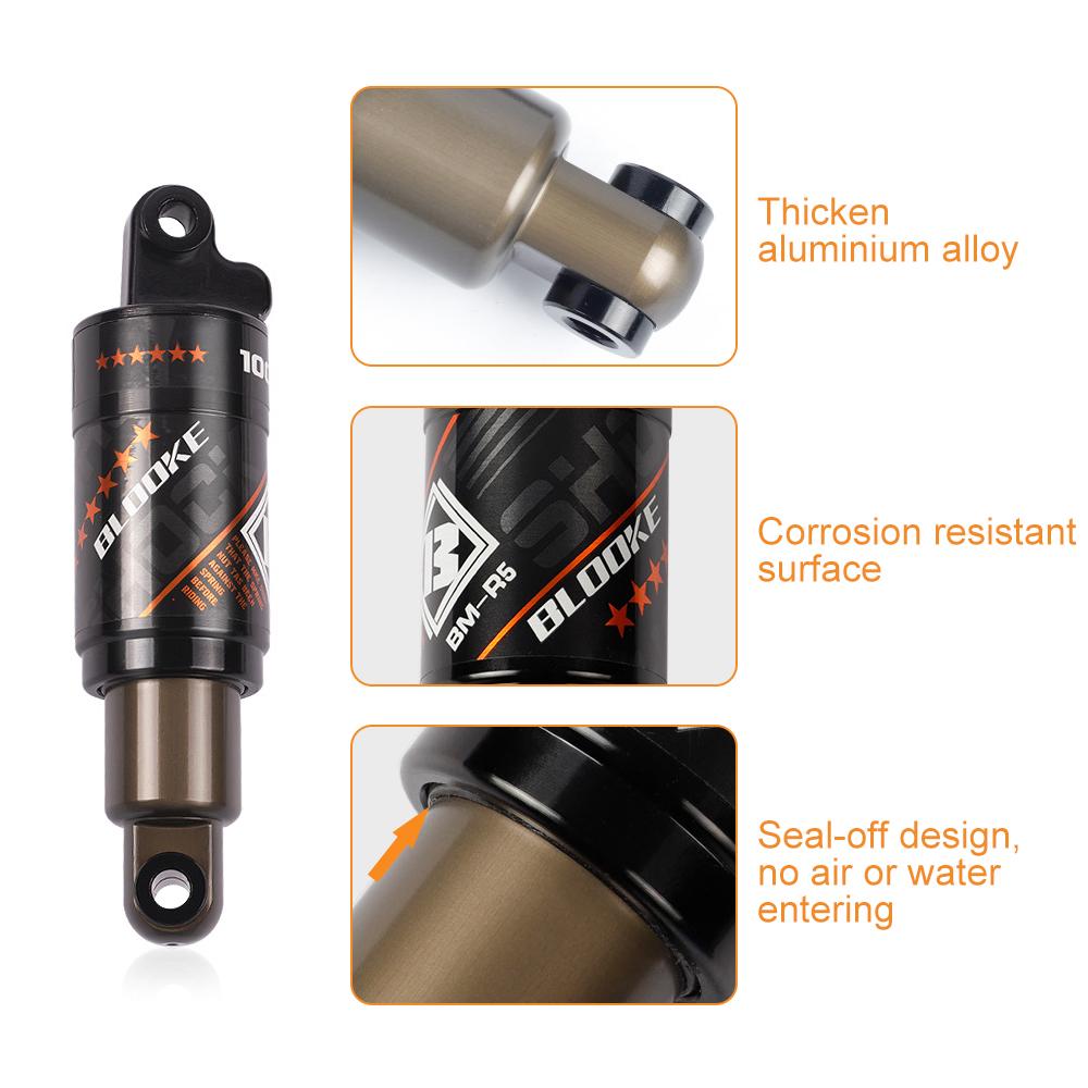 Bicycle Oil Spring Shock Absorber Mountain Bike Rear Shock Absorber Aluminium Alloy MTB Rear