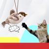 Plush Cat Toy Flapping Simulation Sparrow Electric Shaking Bird Cat Self-pleasure Simulation Swinging Bird Cat Teasing Stick