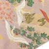 Used Fukuro Obi, Fukuro Obi, Formal, Pure Silk, Six Patterns, Pink, Crane, Auspicious Pattern, Toyama, Celebration, Length 435 cm, Width 31 cm,