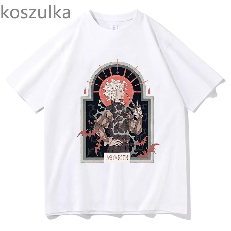 Футболка Astarion унисекс, летняя мода из чистого хлопка, унисекс, женская повседневная футболка, уличная одежда, винтажная уличная одежда с короткими рукавами в стиле Харадзюку