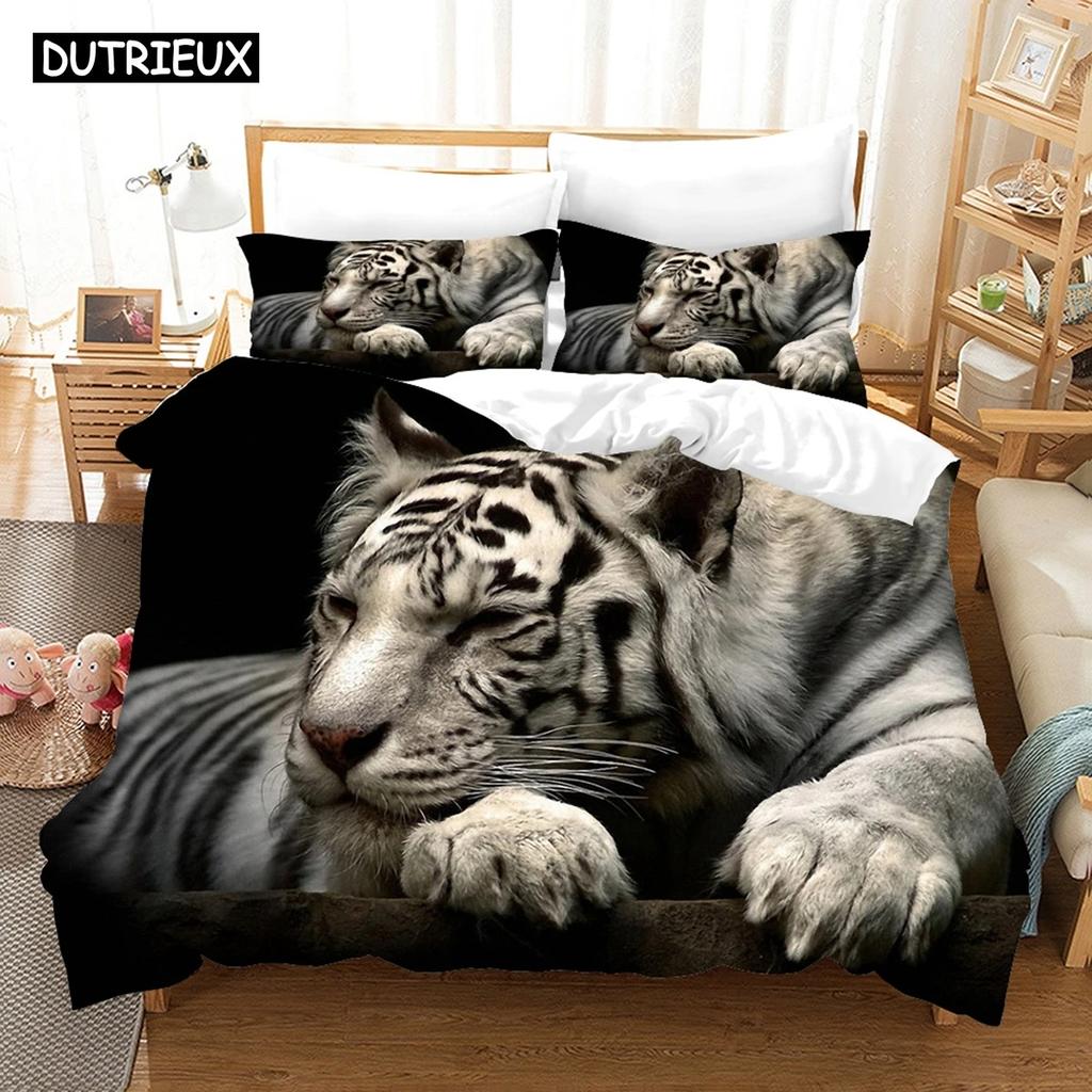 3D-печать Тигр Лев Дикие Животные Постельное белье Статья Пододеяльник Личность