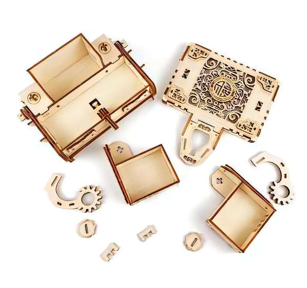 TOKIX 3D Puzzle for Adults 3D Puzzle Wooden Assembly Puzzle Assembly Puzzle for Adults Wooden Puzzle for Adults Craft Kit Wood Jewel Box