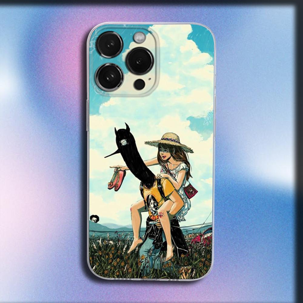 Чехол для телефона «Спокойной ночи, П-Пунпун» для iPhone 16, 15, 14, 13, 12, 11 Plus, Pro, Max, XR, XS, X, Plus, SE, Mini Прозрачный Мягкий Чехол