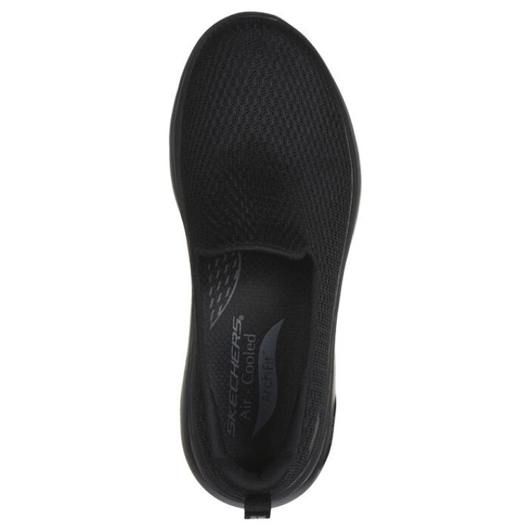 Skechers Go Walk Arch Fit 2.0 Простые Удобные Прочные Дышащие Низкие Повседневные Кроссовки Женские Черный 125313-BBK