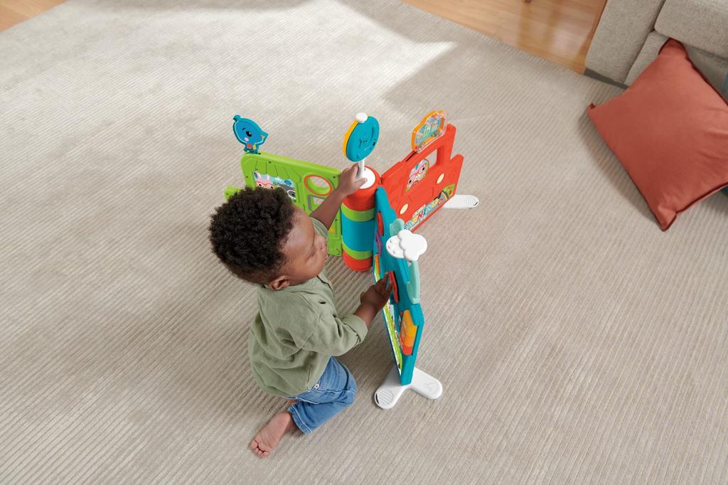 Fisher-Price Умный этап Сиди и трогай! Книга-сказка [От 6 месяцев] [Образовательная/Английский/Иностранный язык] [Умная сцена] HCL12