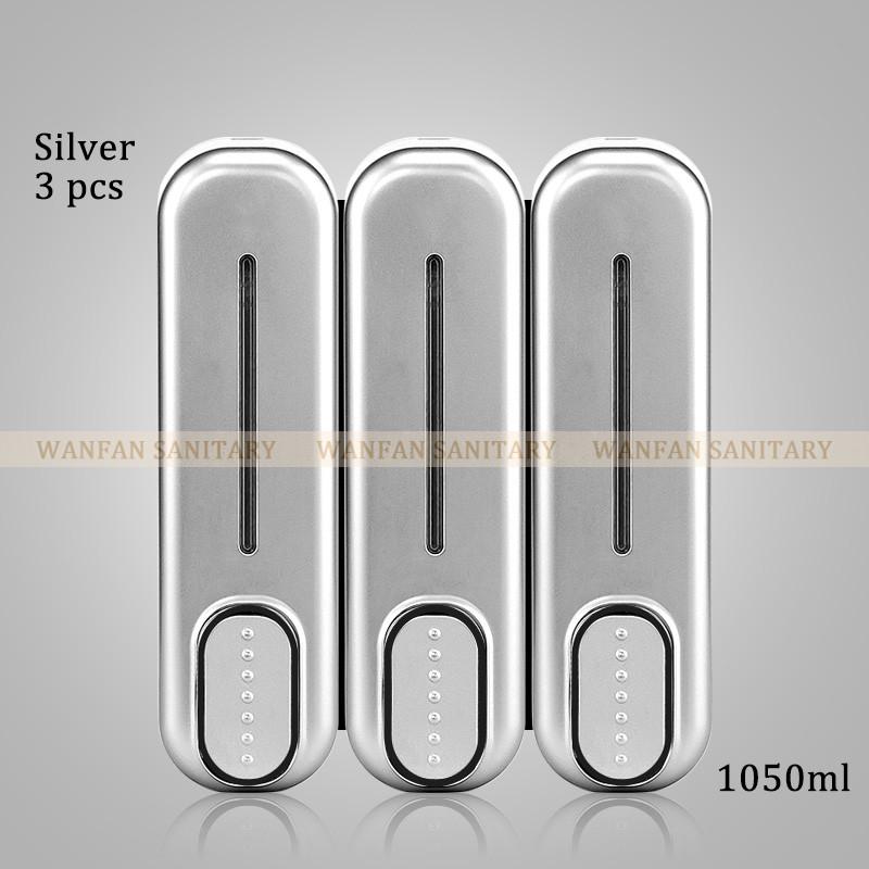 Золотые дозаторы мыла настенные АБС-пластик Жидкий шампунь Контейнер для душа 1050 мл Пластиковый держатель для мыла для ванной комнаты Туалетной комнаты 18036