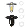 Universal Copper Bathroom Sink Stoppers Push Type Basin Pop-Up Drain Filter Bathtub Converter Sink Drain Strainer Plug