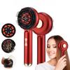Electric Scalp Massager Comb Red Light Therapy Hair Growth Comb Anti-Hair Loss Rechargeable Oil Applicator for Nourishing Care
