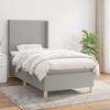 3131785 vidaXL Divan Bed with Mattress Light Grey 80x200 Cm Fabric