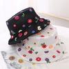 Women Summer Thin Lace Bucket Hat Sweet Cute Colorful Small Flower Embroidery Travel Sunscreen Adjustable Fisherman Cap