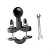 U Bolt Ball Base Mount Black Motorcycle Handlebars Accessories Compact Professional Sturdy