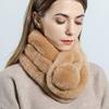 Rabbit Fur Scarf Neck Women's Winter Korean Version Thickened Versatile Winter Double Sided Rex Rabbit Fur Fur Scarf Neck