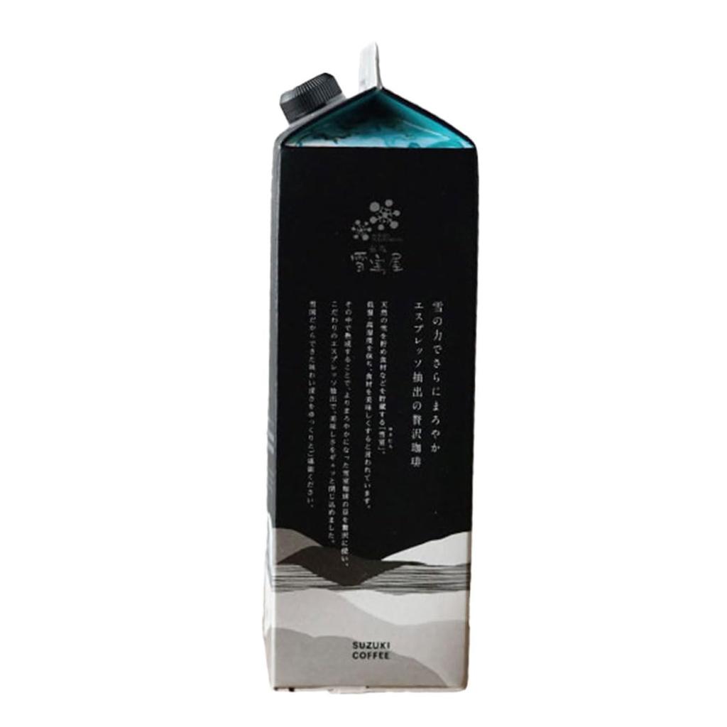 (High Quality Iced Coffee) Yukimuro Coffee Premium Ice Sugar Free 1,000ml X 3 Suzuki Coffee Niigata Brand