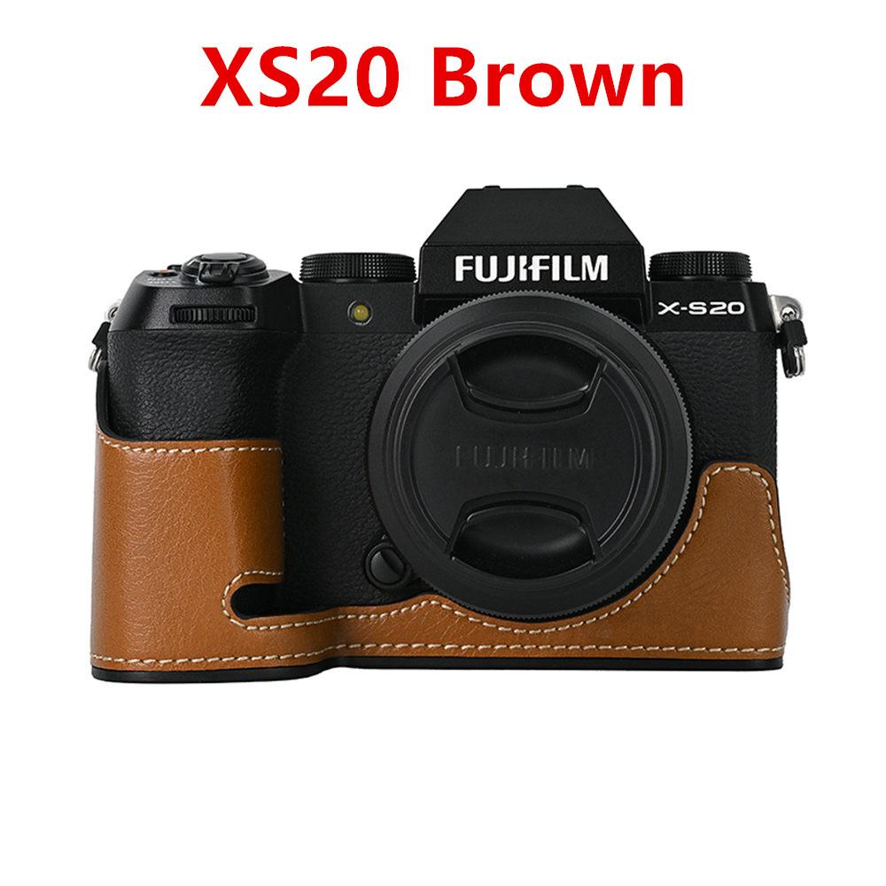 PU Leather Camera Half Case for Fujifilm Fuji XT50 XT30 XT30II XT20 XT10 XT5 XS10 XS20 XH2 XH2S X100V Battery Opening Cover