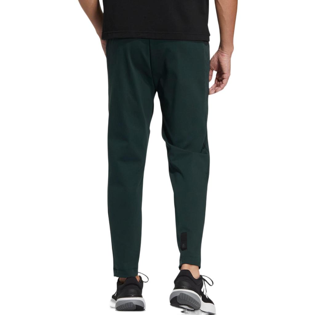 Adidas Knitted Sweatpants Men's Green Moderate Straight Fit Pants HM5169