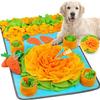 Wellvie Classy Dog Educational Toy Nose Work Pet Carrot Field Toy Nose Work Mat Prevents Early Eating Snack Holder Toy