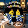 Bananas in Pyjamas Print Blanket - Soft & Comfortable, for Bedroom, Travel, Sofa, Home Decoration - Birthday Christmas Gift for Friend