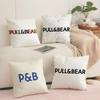 Classic PPullBBears Cushion Cover Short plush Doublesided Print Square Throw Pillow Covers Sofa Home Cushion Decor