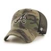 Casquette - 47 BRAND - ATLANTA BRAVES - Camo - Marron - Mixte - Été