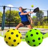 7.4cm Silent Pickleball Indoor Entertainment Silent Practice Ball PU Foam High Bounce Resistance Indoor Pickleballs Training