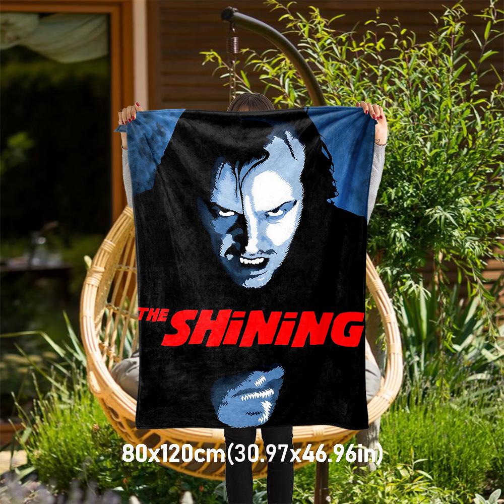 1pc The ShiningOutdoor Flannel Blanket Soft Plush Decor for Picnics, camping,Bedroom, Playroom, or Lunch Break, Perfect Gift