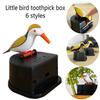 Decoration Plastic Hummingbird Toothpick Dispenser Toothpicks Container Bird Toothpick Holder Box