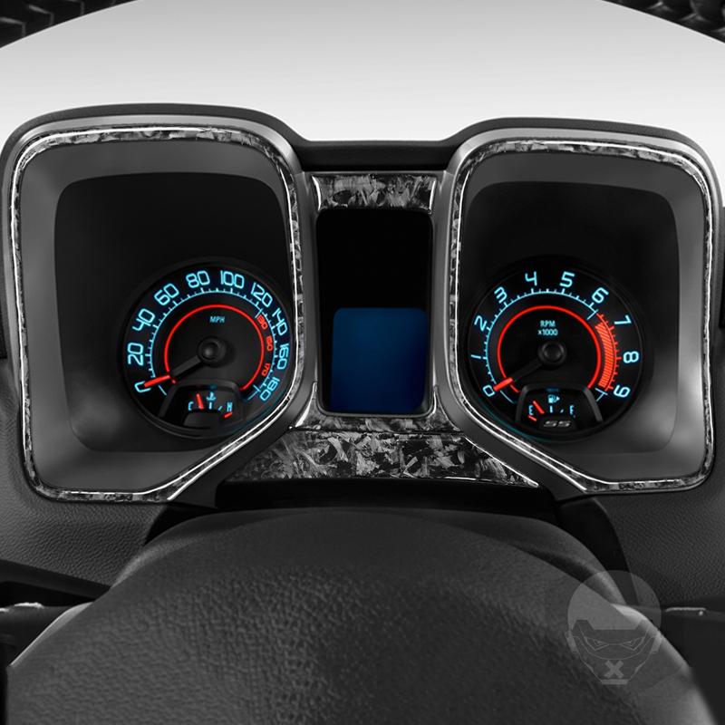 Для Chevrolet Camaro 2010 2011 Панель приборов Спидометр Декоративная полоса из кованого углеродного волокна Аксессуары для интерьера автомобиля Наклейка
