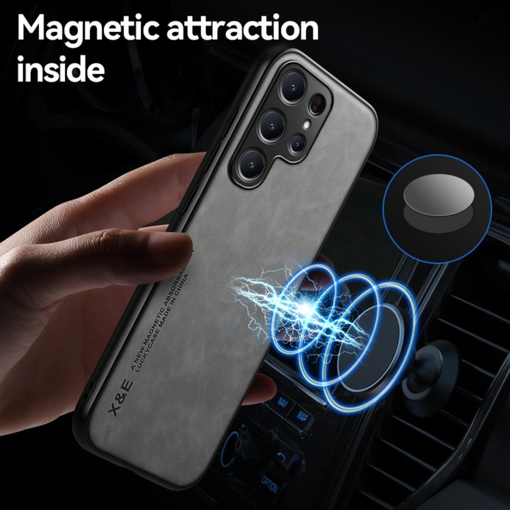 Чехол для Samsung Galaxy S24 S23 S22 S21 Ultra Plus FE A55 A35 A15 A25 A05 A54 A34 A24 A14 A23 Магнитный автомобильный держатель для телефона