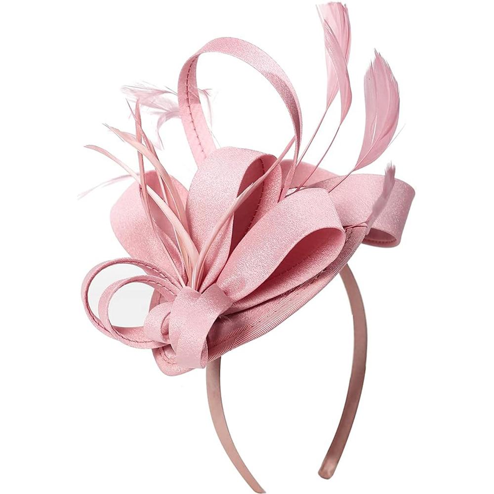 Чародеи для женщин, шляпа для чаепития, повязка на голову, дерби, свадебная церковь, свадебный коктейль, заколка для волос с перьями