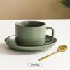Ceramic Coffee Cup and Saucer Set with Spoon European Luxury Breakfast Cup Ins Retro Light Luxury High-value Small Cup and Saucer