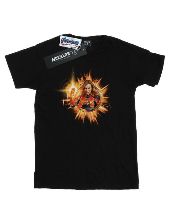 Marvel Girls Avengers Endgame Captain Marvel Blast Cotton T-Shirt