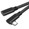 Hannord USB C Удлинитель VR Link Кабель 90 Градусов USB 3.2 Gen2 Угловой Удлинитель PD100W 20 Гбит/с Кабель для Передачи Данных для Macbook Samsung Ноутбука