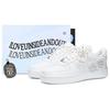 Nike Air Force 1 Кожаные Нескользящие, Износостойкие, Легкие Низкие Скейтбордические Кроссовки Женские Белые DD8959-100(Команда62-)