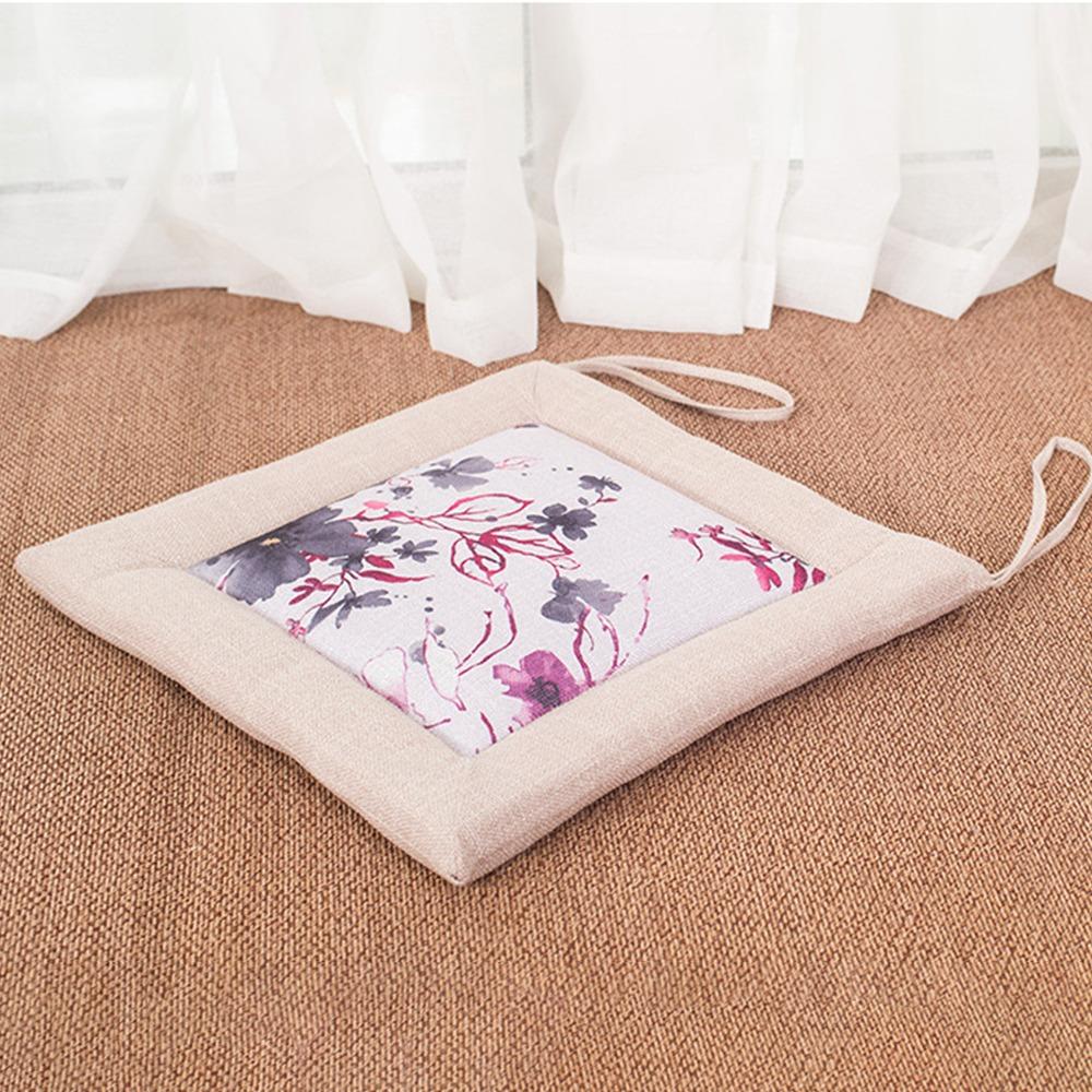 New Removable Linen Chair Cushion Washable Soft Chair Cushion Breathable Thickened Seat Cushion