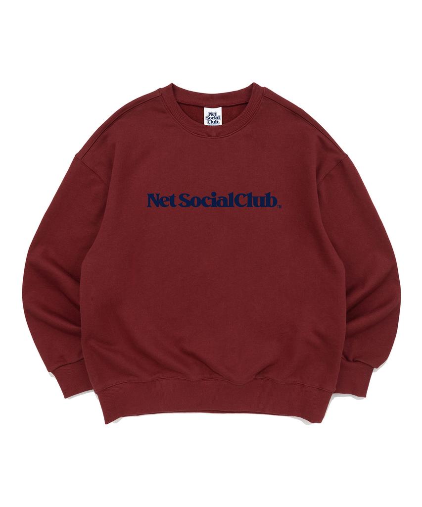 NET SOCIAL CLUB Vivid Straight Logo Mtm (Burgundy)