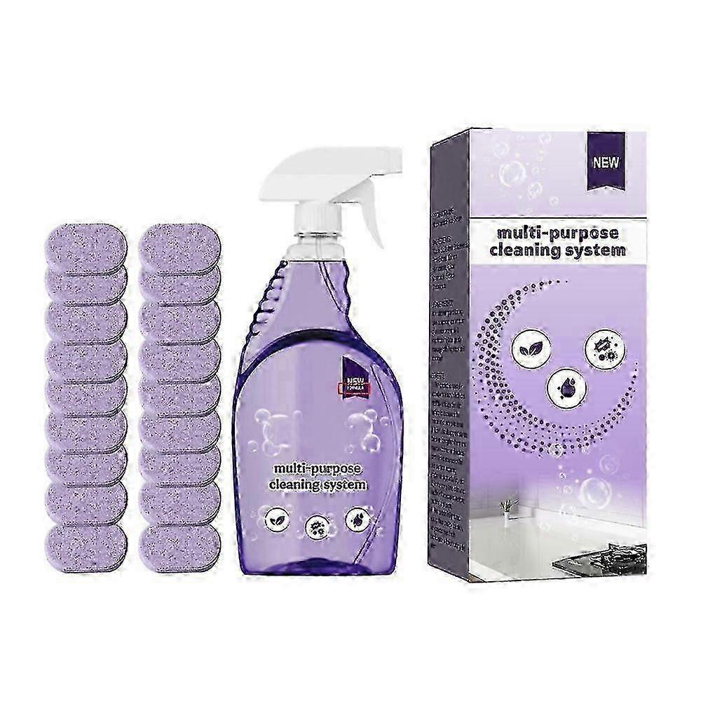 Clean Concentrated Cleaning Tablets w/ Spray Bottle 2025 New