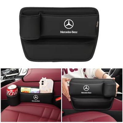 Для Mercedes Benz C E S Class CLA GLE W206 W204 W205 W221 W222 W223 W251 W464 W212 W213 Автомобильный органайзер в щель сиденья с подстаканником