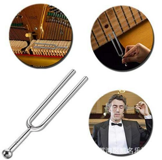 A440Hz Tuning Fork for Piano, Violin, Erhu & Musical Instruments - Professional Steel Round Tool