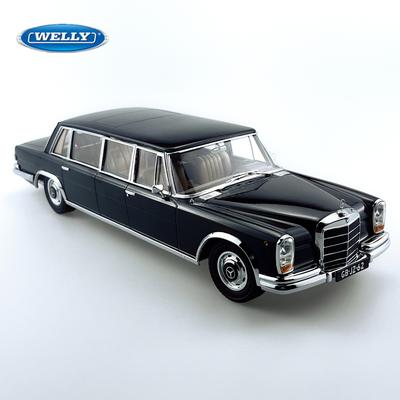 ВЕЛЛИ 1:24 Металлическая модель автомобиля Mercedes-Benz 600 Литье под давлением Металл Классическая Ретро Старая модель автомобиля Симуляция Коллекция Детская игрушка Подарок