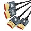 Thsucords Ultra Thin 8K 4K HDMI Cable 3M 2pcs Slim Flexible Soft High Speed HDMI Lead 48Gbps Compatible with Roku 2.1 4K@120Hz 8K@60Hz
