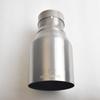 RE Exhaust nozzle 304 stainless steel silvery brushed single tube car exhaust nozzle 2.5 inches 4.5 inches car exhaust nozzle