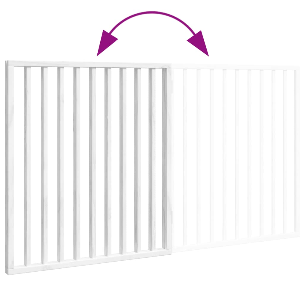 Vidaxl Składana Bramka Zabezpieczająca Dla Psa, 2 Panele, Biała, 160Cm