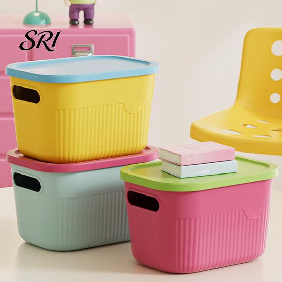 Balcony Gardening Supplies Container Storage Box with Handle And Lid Organizer Space Office Saving Stackable for Kitchen Bedroom Dormitory
