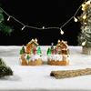 Новые рождественские украшения Электрическая музыка Светящийся домик Светодиодные огни Снежный домик Рождественские украшения Подарки