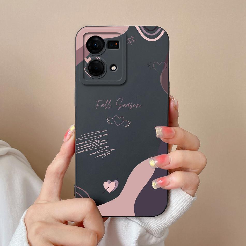 For Oppo F21 F21S Pro 4G 5G Phone Case New Fashion Liquid Silicone Camera Protection Back Cover For Oppo F 21 S Pro Funda Bumper