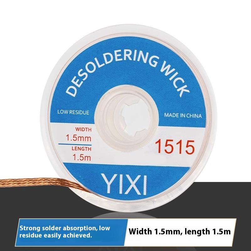 1Pcs Soldering Wick Tin Lead Cord Flux 1-4Mm 1.5/3Meter Desoldering Mesh Braid Tape Copper Welding Point Solder Remover Wire