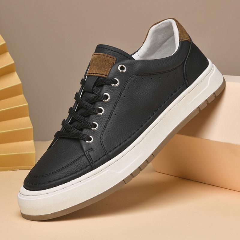 Fashion New Genuine Leather Mens Casual Shoes Fashion Lace Up Business Oxford Shoes for Men Outdoor Walking Sport Shoes Tennis Masculino